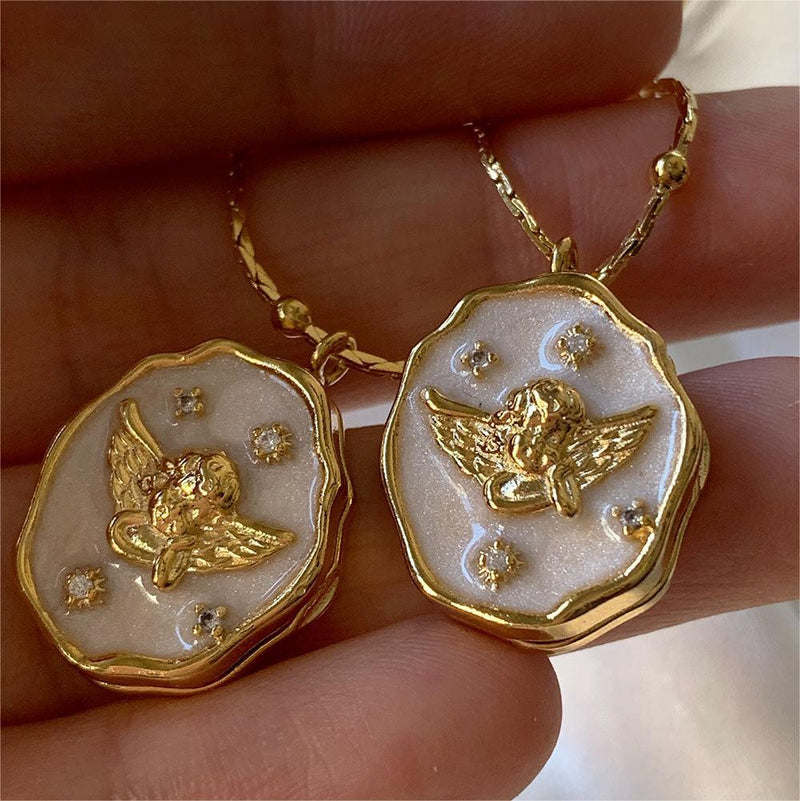 Angel Closure Album Box Necklace - Pet lover gift