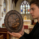 The Prayer in Gethsemane Solid Wood Carving: Find Steady Strength in His Sorrow