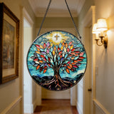Tree of Life Stained Glass Suncatcher: Faith, Growth, and Light