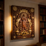 Jesus Ascension Solid Wood Relief: The Perfect Faith Gift for Disciples
