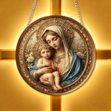 Our Lady of the Holy Child Acrylic Pendant | Divine Blessings Accompany You Through All Seasons