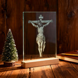 Jesus Crucifixion Glass Lamp: Turning Faith into a Tangible Daily Sacred Object