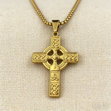 Celtic Knot Titanium Steel Cross