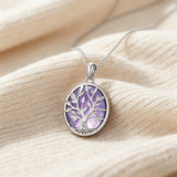 Tree of Life Amethyst Necklace – Growth, Wisdom & Divine Light