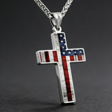 American Flag Cross Necklace: Faith & Patriotism Worn as One 🇺🇸