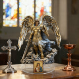 Archangel Michael Acrylic Statue: Divine Protection for Your Home & Faith Space 🛡️