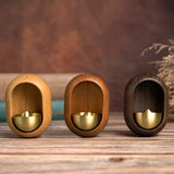 Door Opening Bell,shopkeepers Bell for Hanging on Door,Magnetic Attached Wood Doorbell,Creative Gift,Ornaments and Hanging Decoration for Entrance,Fridge Sticker Decor