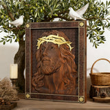 ✝️ Hand-Carved Jesus Thorn Crown Wood Art: A Christian Symbol of Redemption & Grace