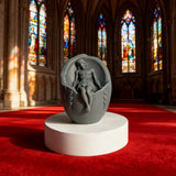 Oval Jesus Scented Candle: A Sacred Embrace of Resurrection & Devotion