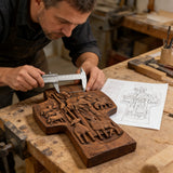 Good Shepherd Wooden Cross: A Religious Gift of Endless Care & Guidance