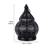 Moroccan Iron Cutout Lantern | Decorative Candle Holder