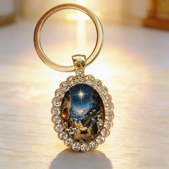 Nativity Scene Pendant & Keychain: A Radiant Tribute to the First Christmas - craftsmanship detail