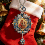 Vintage Our Lady & Child Icon Necklace