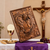 🌟 Archangel Chamuel Wood Carving – Angel of Peaceful Relationships 🌟