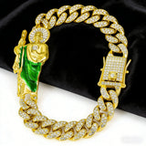 St. Jude Cuban Link Bracelet | Religious Hip-Hop Jewelry