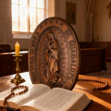 Vintage Colorful Our Lady of Guadalupe Wood Carving 🎨🪵 - Patron Saint of the Americas & Unborn Children 🙏🛡️