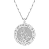 Bgcopper The Holy Scapular Round Religious Medal Necklace