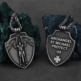 St.Michael's Archangel Necklace. Paratrooper Police Military Paramedic Grocers Mariners and military personnel Patron Saint Amulet