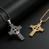 Celtic Knot Titanium Steel Cross