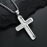 Stainless Steel Cross Necklace - With free Chain