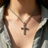 Men’s Twisted Rope Cross Necklace – Faith, Strength & Modern Devotion