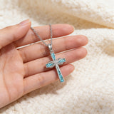Turquoise Infinity Cross Necklace – Eternal Faith & Southwest Spirit