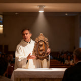 Three Sacred Hearts of the Holy Family | Solid Wood Carving Gift