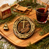 Jesus Hill Garten Gebet Plaque Holz schnitzerei