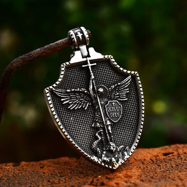 St.Michael's Archangel Necklace. Paratrooper Police Military Paramedic Grocers Mariners and military personnel Patron Saint Amulet