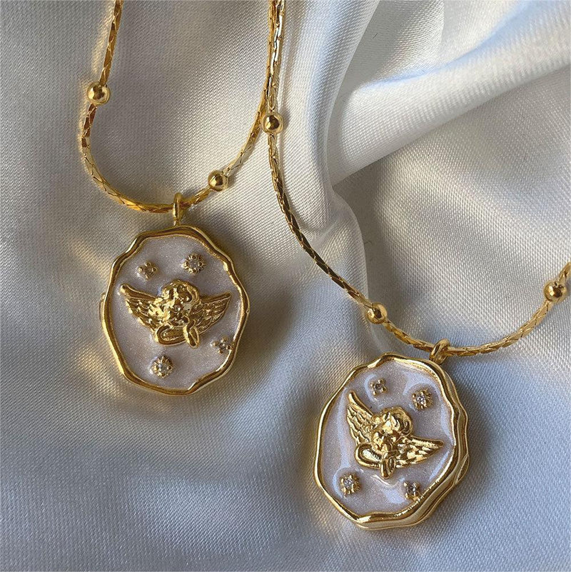 Angel Closure Album Box Necklace - Pet lover gift