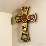 “Bless This Child” Prayer Boy/Girl Cross Wooden Sculpture