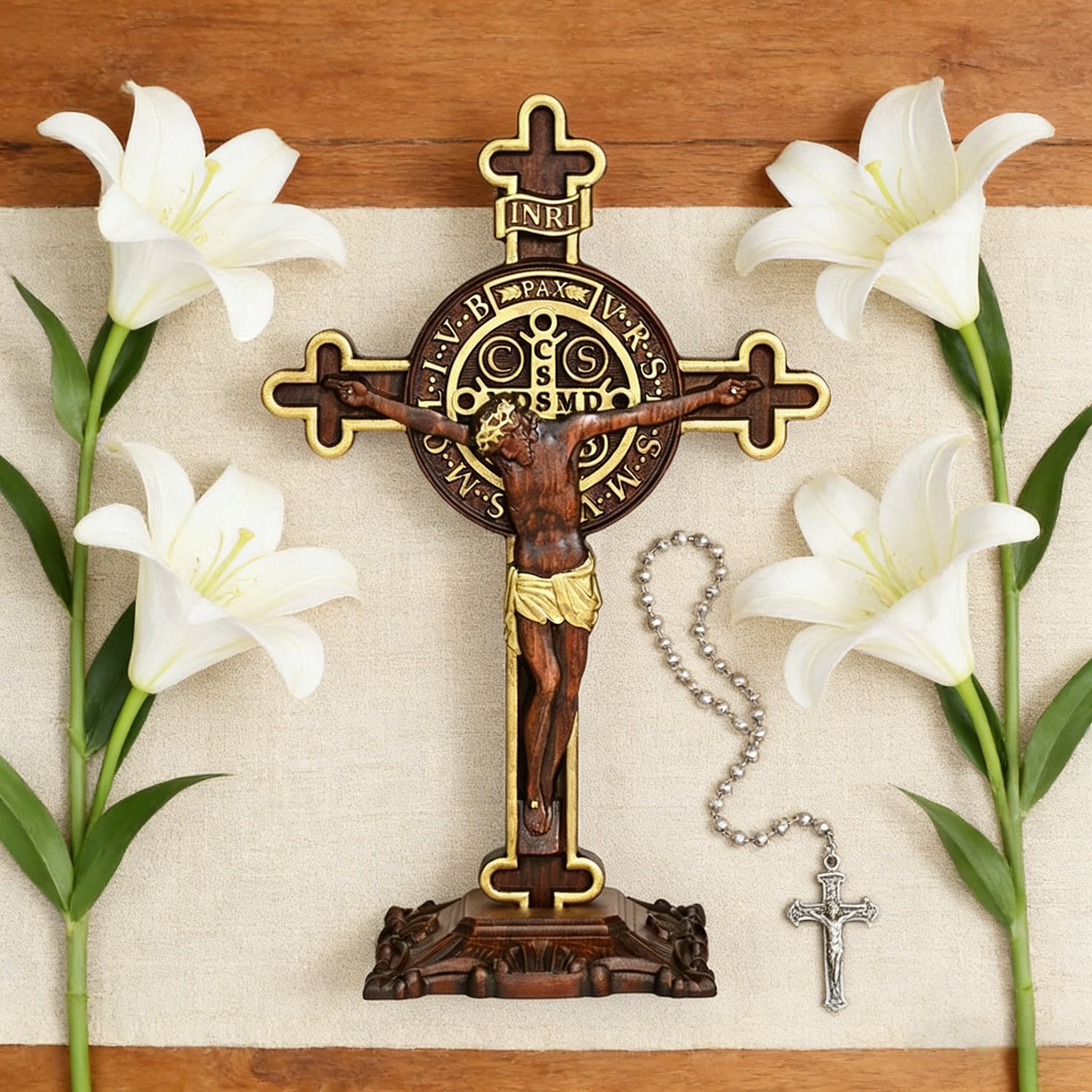 Dual Divine Cross: Christ’s Redemption & St. Benedict’s Protection ...