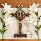 Dual Divine Cross: Christ’s Redemption & St. Benedict’s Protection