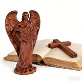 Metatron Angel Cube Beechwood Guardian Ornament: Soulful Resonance of Faith and Art