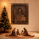 Jesus Christ Pantocrator Wood Carving