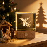 Archangel Michael 3D Crystal Lamp: A Beacon of Protection & Faith