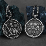 St.Michael's Archangel Necklace. Paratrooper Police Military Paramedic Grocers Mariners and military personnel Patron Saint Amulet