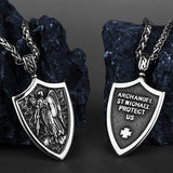 St.Michael's Archangel Necklace. Paratrooper Police Military Paramedic Grocers Mariners and military personnel Patron Saint Amulet