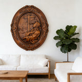 The Prayer in Gethsemane Solid Wood Carving: Find Steady Strength in His Sorrow