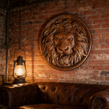 Lion Head Wooden Wall Art: Symbol of Christ the Lion of Judah
