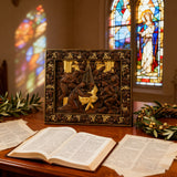 Nativity Scene Wooden Plaque – A Handcrafted Reminder of Christ's Birth 🕊️