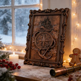 Nautical Compass & Anchor Hand-Carved Wood Wall Art: Adventure Woven in Beechwood