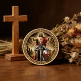 🛡️ Knight of Christ Challenge Coin – Wear the Armor of God