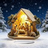 Nativity Scene Acrylic Table Ornament: The Sacred Story of Christmas in Your Home