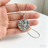 Owl Tree of Life Alloy Necklace – Wisdom, Growth & Iridescent Beauty