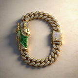St. Jude Cuban Link Bracelet | Religious Hip-Hop Jewelry