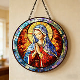Our Lady Stained Glass Suncatcher: A Radiant Tribute to Mary
