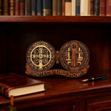 St. Benedict's Exorcism Medal Christian Wall Plaque - Best Christmas Gift