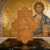 God's Shepherd religious gift Wooden carved chrirstian wall art