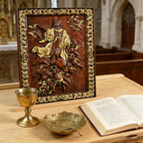 Assumption of Mary Hand-Carved Wood Wall Art: A Tribute to Heavenly Glory